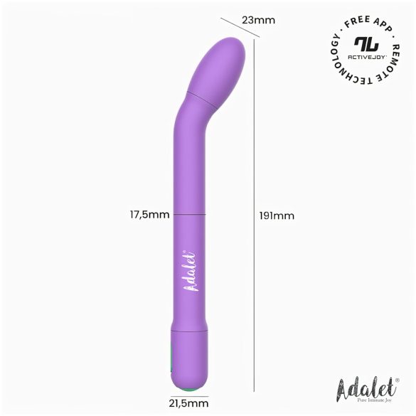 Adalet Gently - älykäs G-piste ja prostatan vibraattori - violetti