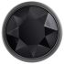 Evolved Black Gem - metallinen anustappi, musta kivi (hopea)