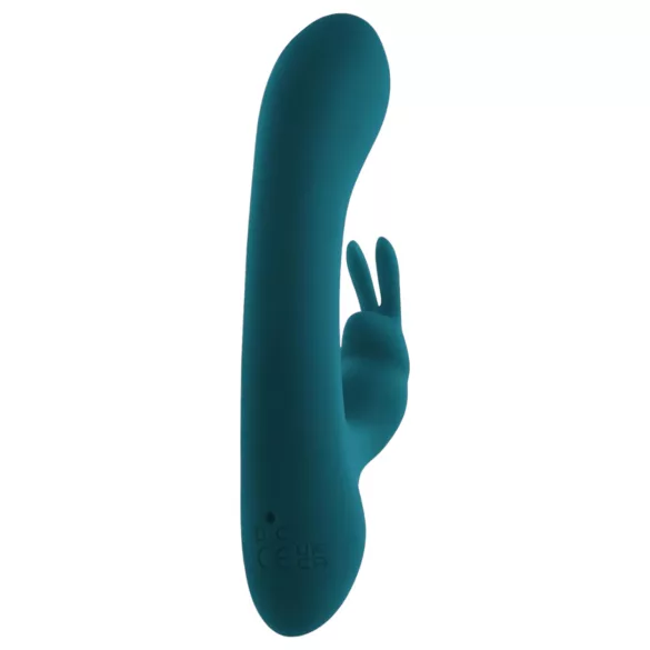 Playboy Rabbit - ladattava klitoriskiihotin vibraattori - vesitiivis - turkoosi