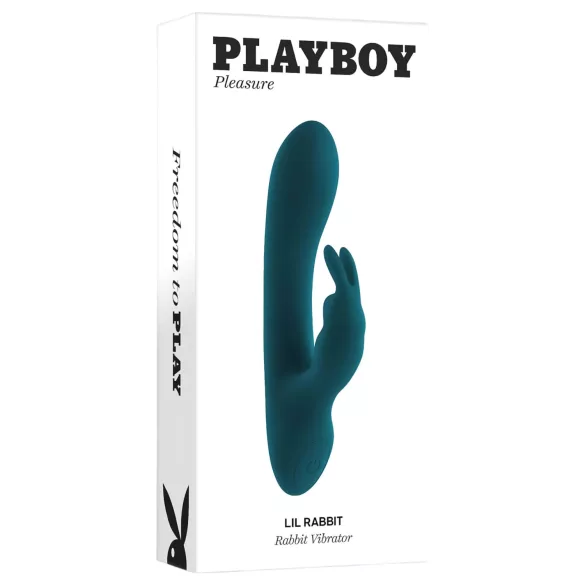 Playboy Rabbit - ladattava klitoriskiihotin vibraattori - vesitiivis - turkoosi