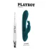 Playboy Rabbit - ladattava klitoriskiihotin vibraattori - vesitiivis - turkoosi