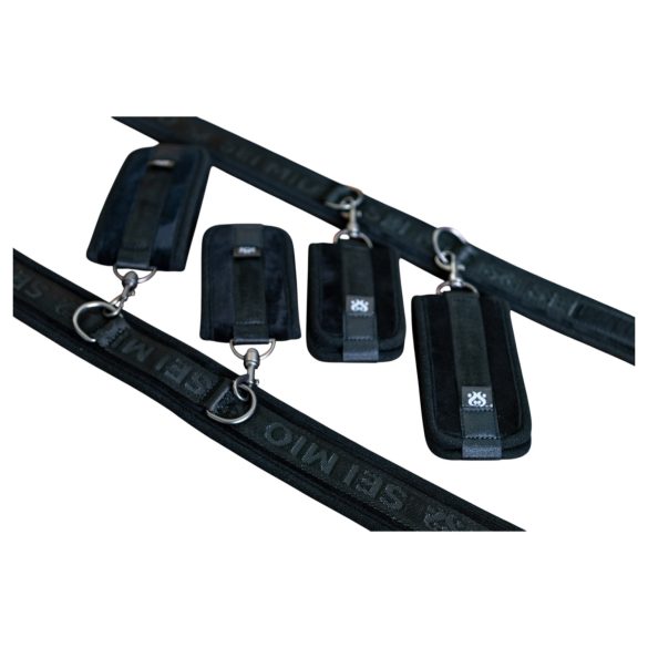 Sei Mio - käsiraudat, nilkkaraudat, reisiraudat - musta