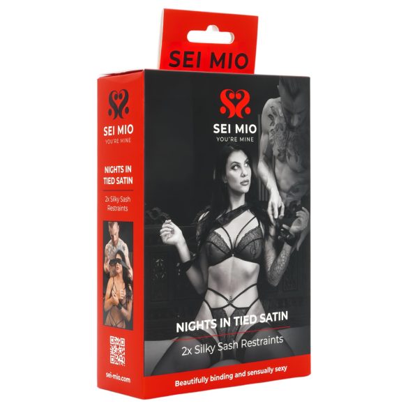 Sei Mio - satiininen sidontaliina (musta)