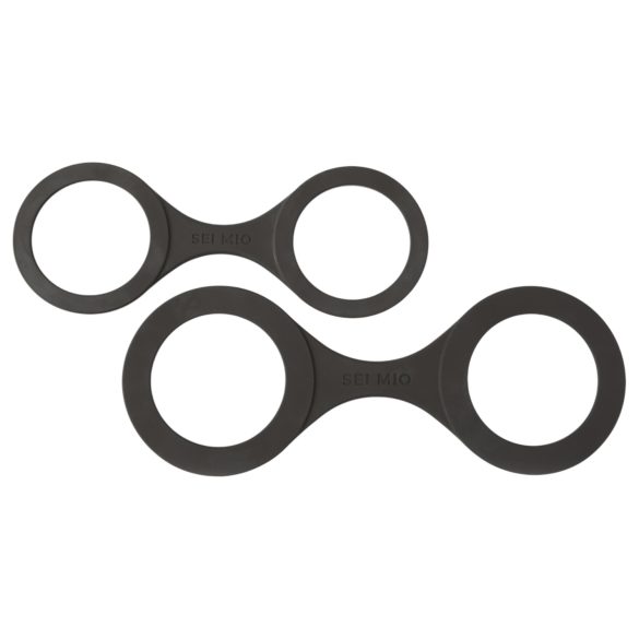 Sei Mio - silikonirannekkeet - M - musta