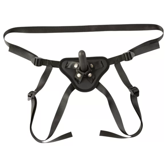 Sei Mio - strap-on dildo valjailla - 12,5 cm - musta