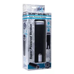   Master-Bot - ylös-alas liikkuva pehmeän piikkinen suusemasturbaattori (musta)