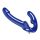 Strap U Revolver II - sininen strap-on-vibraattori