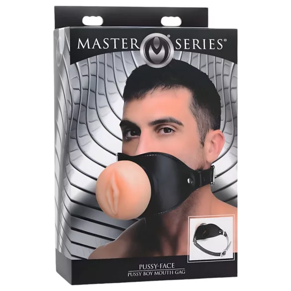 Master Series - suukapula vagina-aukiolla - silikoni beige