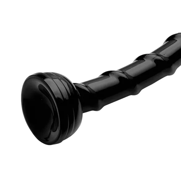 Hosed Swirl - ohut anaalidildo käärmemuoto - 18 cm - musta