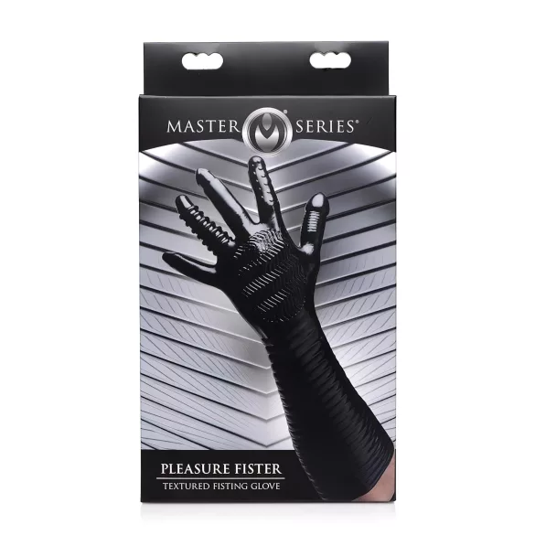 XR Brands - Pleasure Fister - kuvioitu nyrkkiseksihanska (musta)