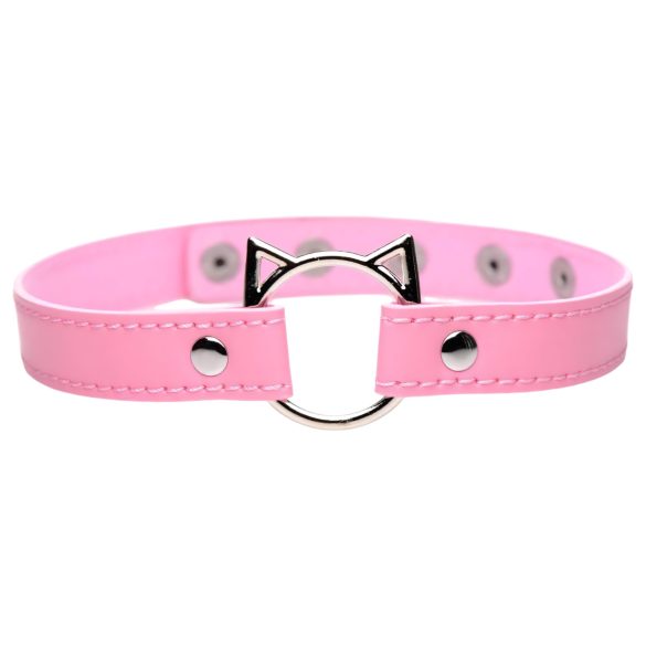 Master Series Kinky Kitty - kaulapanta kissariipuksella (pinkki)