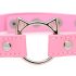 Master Series Kinky Kitty - kaulapanta kissariipuksella (pinkki)