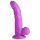 XR Brands POP - imukuppidildo kiveksillä - 19 cm (liila)