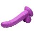 XR Brands POP - imukuppidildo kiveksillä - 19 cm (liila)