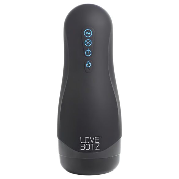 Lovebotz Auto Milker - vedenkestävä imemällä-värisevä masturbaattori (musta)