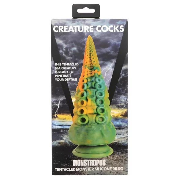 Creature Cocks Monstropus - dildo - 22 cm - keltainen