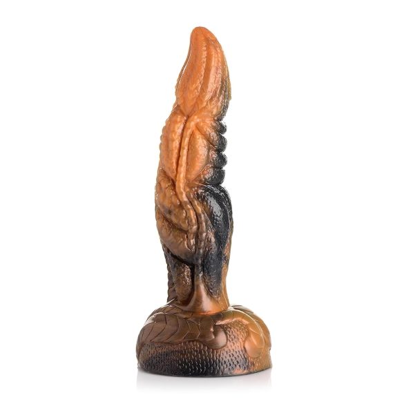 Creature Cocks Ravager - teksturoitu silikonidildo - 20 cm (oranssi)