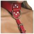 Tiukka kaulahihna punainen harness
