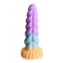 Creature Cocks Mystique - yksisarvisdildo 21cm - violetti-keltainen