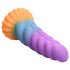 Creature Cocks Mystique - yksisarvisdildo 21cm - violetti-keltainen
