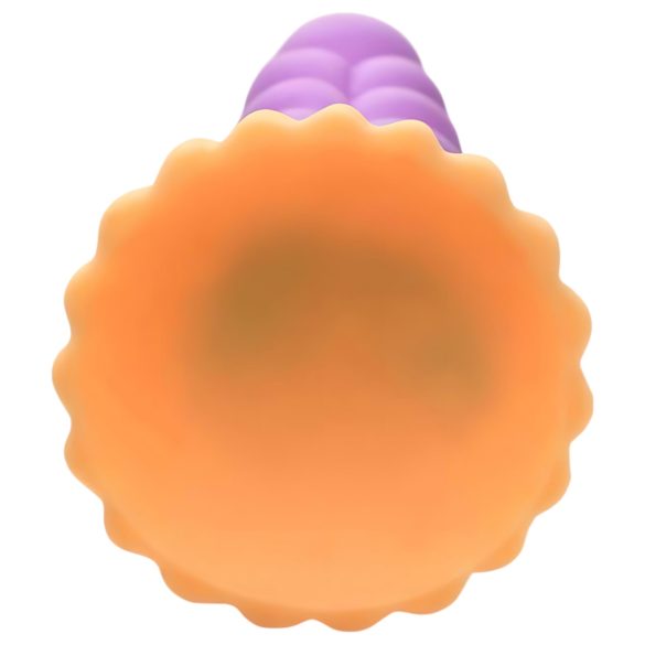 Creature Cocks Mystique - yksisarvisdildo 21cm - violetti-keltainen