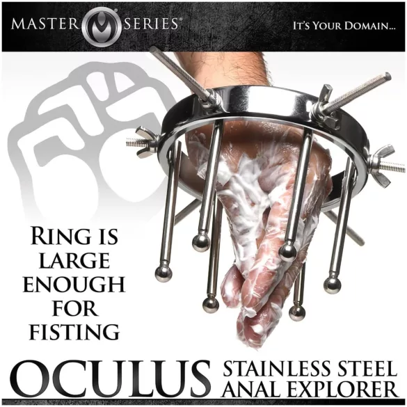 XR Brands Oculus - anustappi levitin - ruostumaton teräs - hopea
