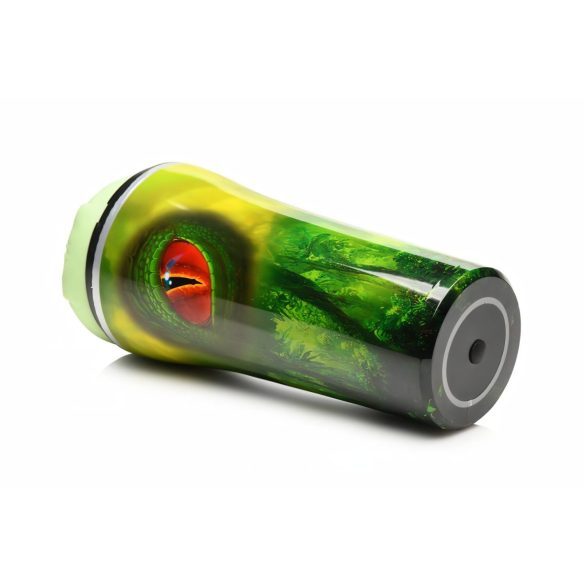 Creature Cocks Raptor - liskopelti masturbaattori (musta-vihreä)