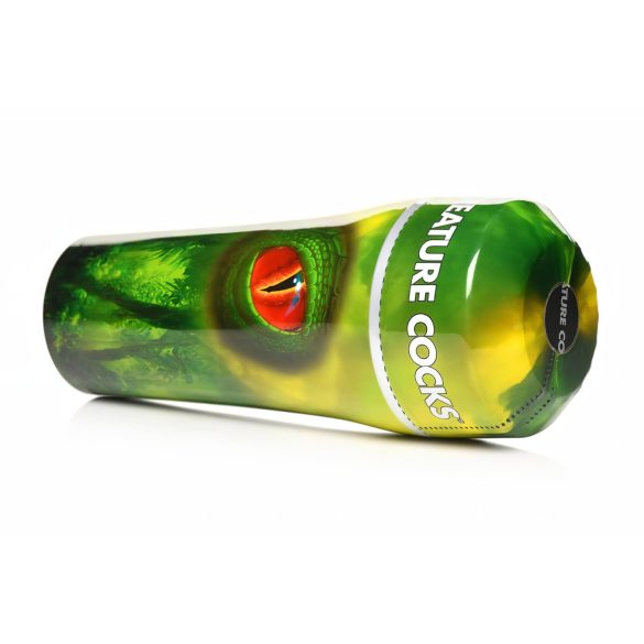 Creature Cocks Raptor - liskopelti masturbaattori (musta-vihreä)