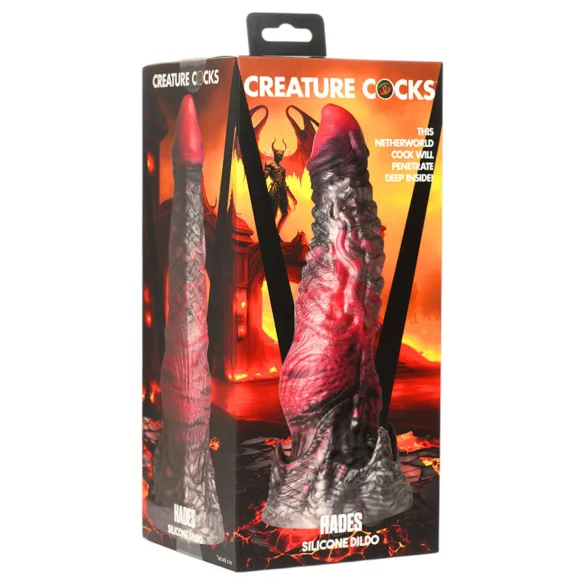 Creature Cocks Hades - dildo - silikoni - M - värikäs