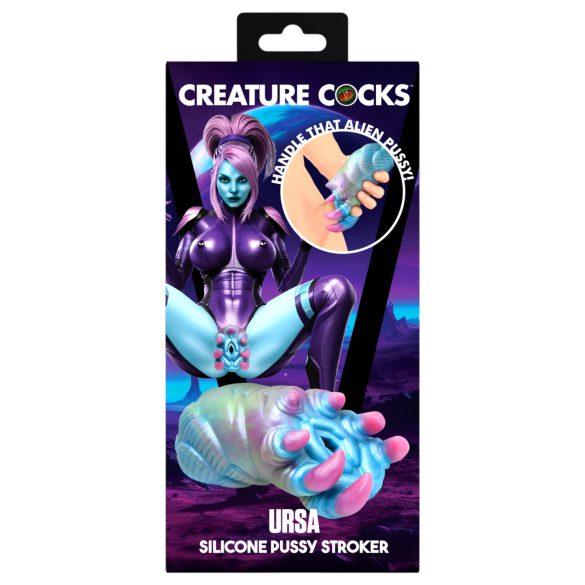 Creature Cocks Ursa - silikoni alien vagina - sininen-pinkki