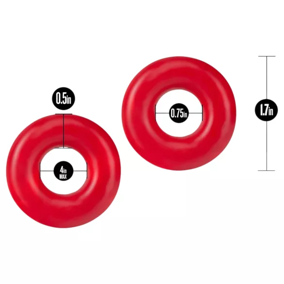 Stay Hard Donuts - penisrengas setti - punainen