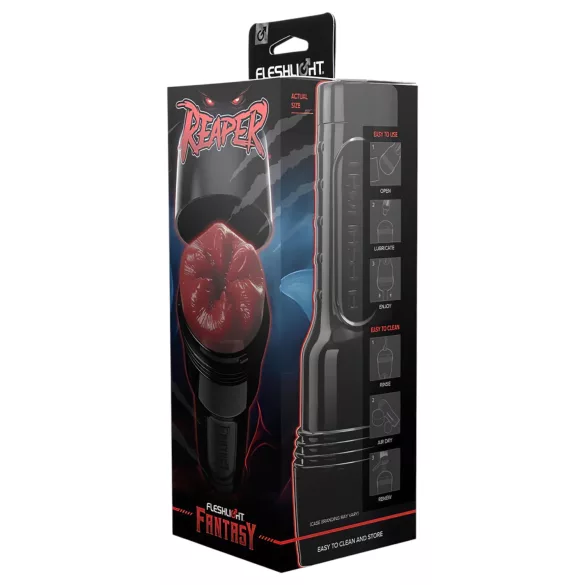 Fleshlight Fantasy Reaper - fantasia keinotussu -masturboija (punainen)