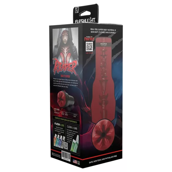 Fleshlight Fantasy Reaper - fantasia keinotussu -masturboija (punainen)