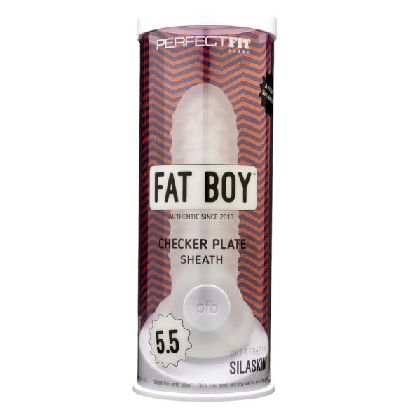 Fat Boy Checker Box - peniskotelo 15cm - valkoinen