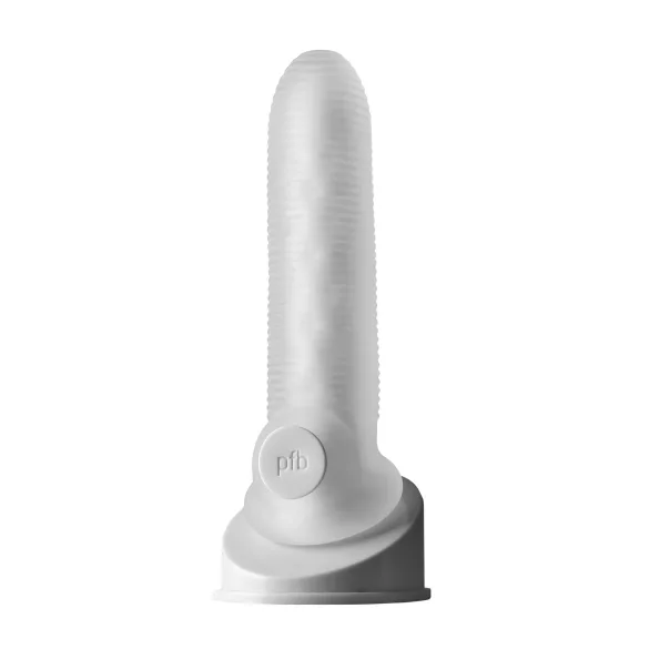 Perfect Fit - Fat Boy Micro Ribbed - peniskotelo (17 cm, valkoinen)