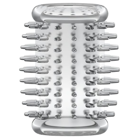 Stay Hard - peniksen pituuden pidennin nystyröillä - läpinäkyvä