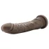 Dr. Skin 8,5 - imukupillinen realistinen dildo (ruskea, 20,5 cm)