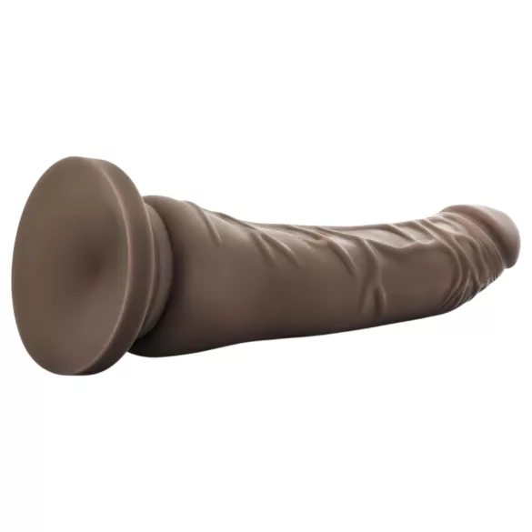 Dr. Skin 8,5 - imukupillinen realistinen dildo (ruskea, 20,5 cm)