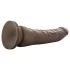 Dr. Skin 8,5 - imukupillinen realistinen dildo (ruskea, 20,5 cm)