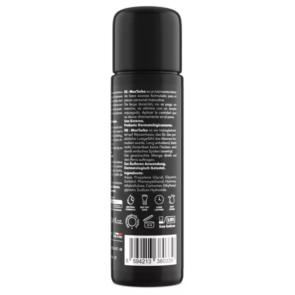 Intimateline MaxTurbo - vesipohjainen liukuvoide miehille (100 ml)