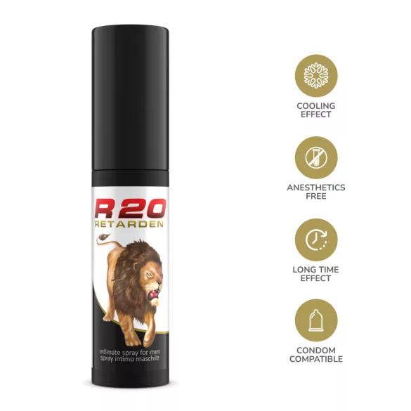 Intimateline R20 - viilentävä viivästyttävä suihke miehille (20 ml)