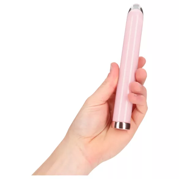Loveline - suora lasidildo (vaaleanpunainen)