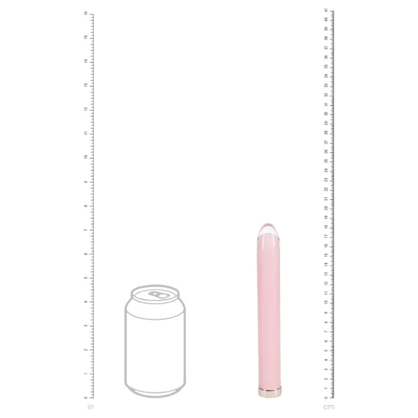 Loveline - suora lasidildo (vaaleanpunainen)
