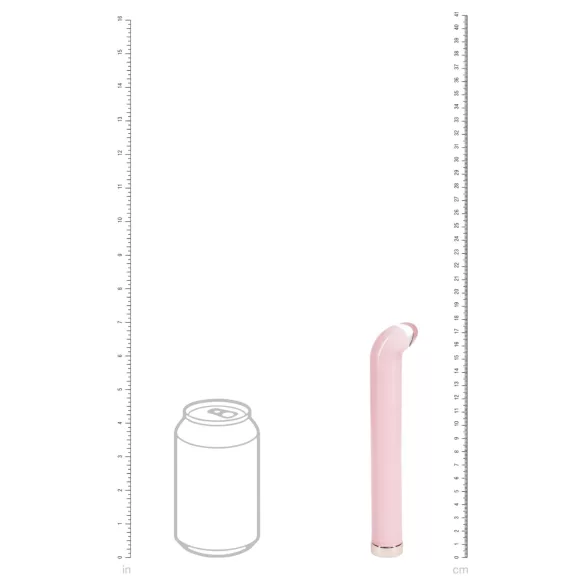 Loveline - G-pisteen lasidildo (vaaleanpunainen)