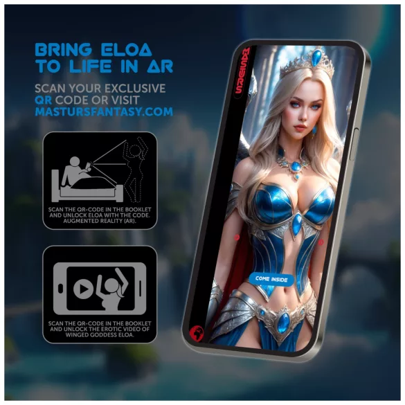 Masturs Eloa - miesten masturbaattori - imutoiminto, vibraatio - harmaa