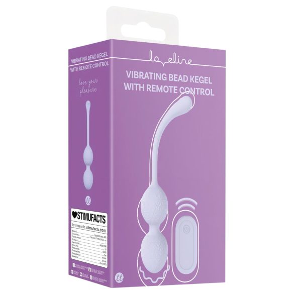 Loveline - vibraatio kegel-pallot duo - lila