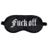 Ouch! - “Fuck Off” -tekstillä varustettu satiininen silmänaamio (musta)