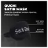 Ouch! - satiininen silmänaamio tekstillä "Suck Don't Bite" (musta)