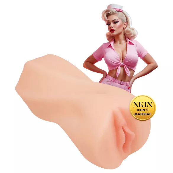 XKIN Cutie Darla - aidonnäköinen tekovagina-masturbaattori (naturaali)