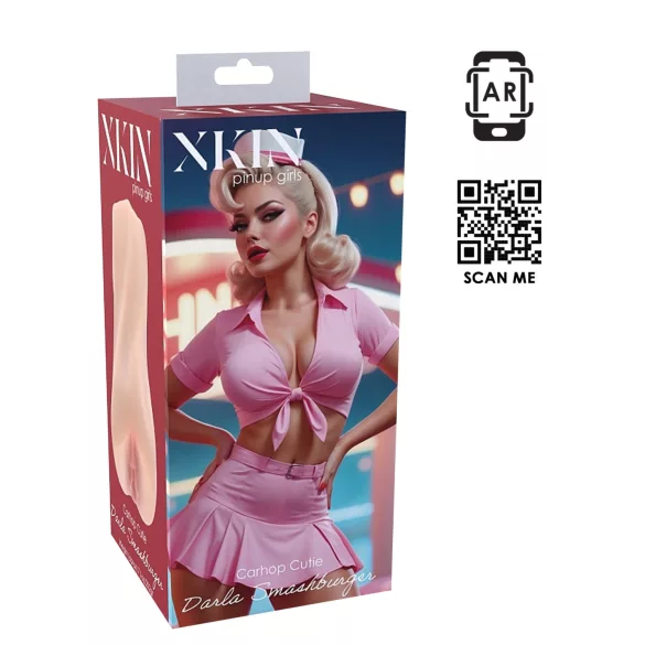 XKIN Cutie Darla - aidonnäköinen tekovagina-masturbaattori (naturaali)
